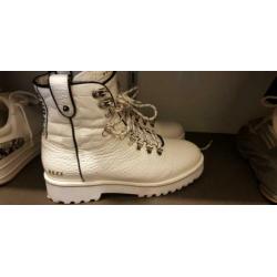Nubikk fae roma | witte biker boots