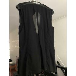 deconstructed Avelon mouwloze blazer/vest maat S