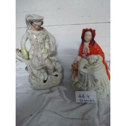 AA4: 2 antieke beelden, brocante KLEIN PRIJSJE!!! 30 EN 36