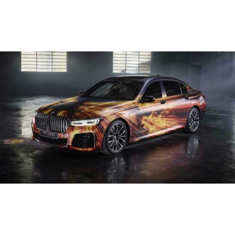 BMW 745e / Xdrive / M Sport Stoffen Canvas Poster 90 x 60 cm