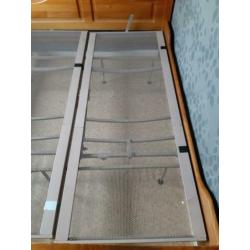Bed 170 breed ..210lang..brown kluer
