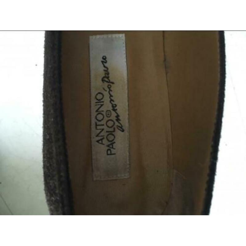 Antonio Paolo pump suede bruin maat 39,5
