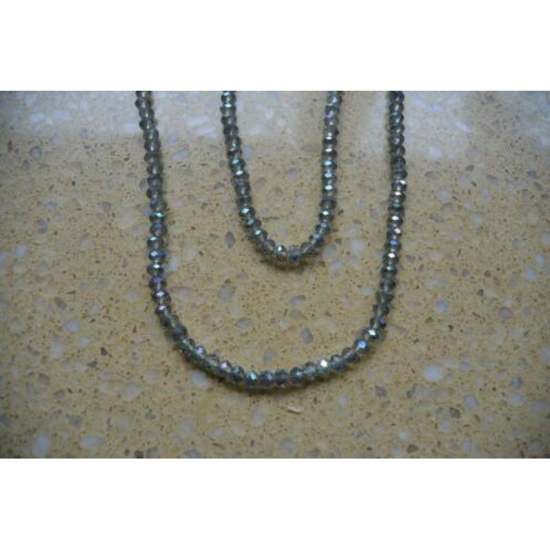 ketting kralen kralenketting blauw
