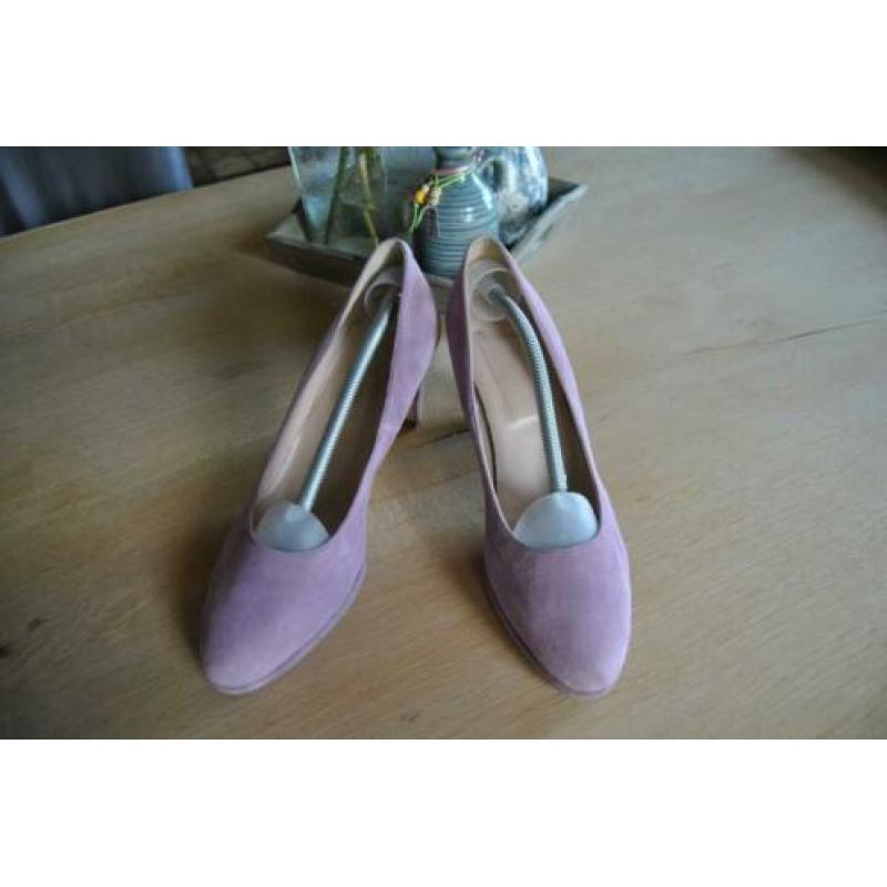 veel leren schoenen maat 40-41 pumps en laarsjes hak 7-10 cm