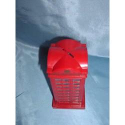 Vintage spaarpot; telefooncel
