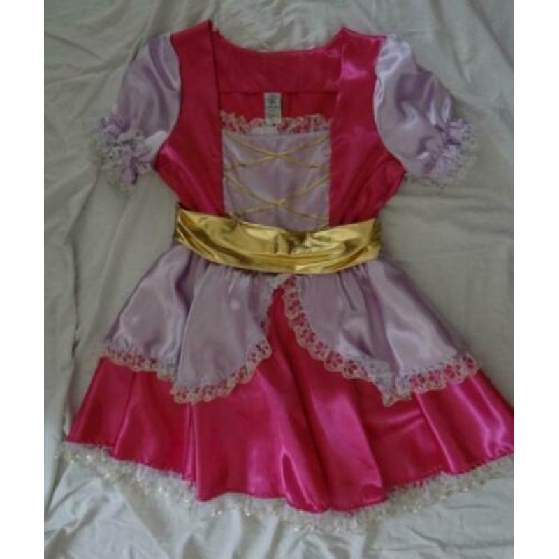 Leuke roze/paars/gouden PRINSESSEN/BARBIE/FEE jurk