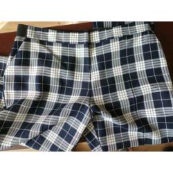 broek BLAUW / WIT RUIT 42 - gratis verzenD **weg=weg*****