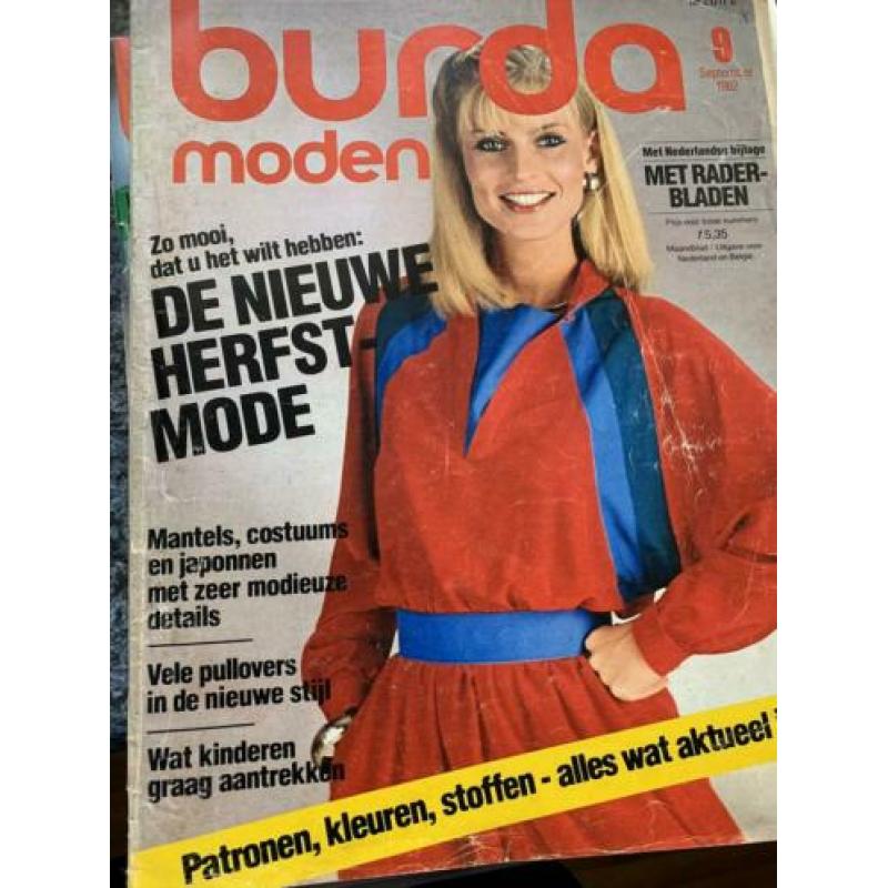 Diverse oude burda tijdschriften