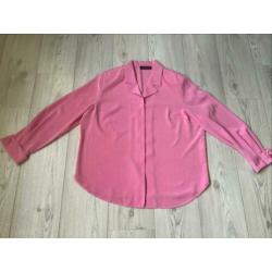 Blouse xl nieuw 44 roze blouse louise ferraud nieuw