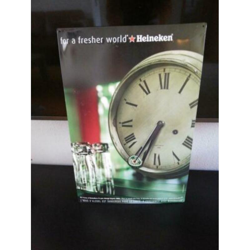 Metalen reclamebord HEINEKEN