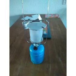 Campingaz gasfles type 901 met gas lamp