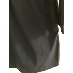 donker blauwe overslag blouse (Miss Etam)