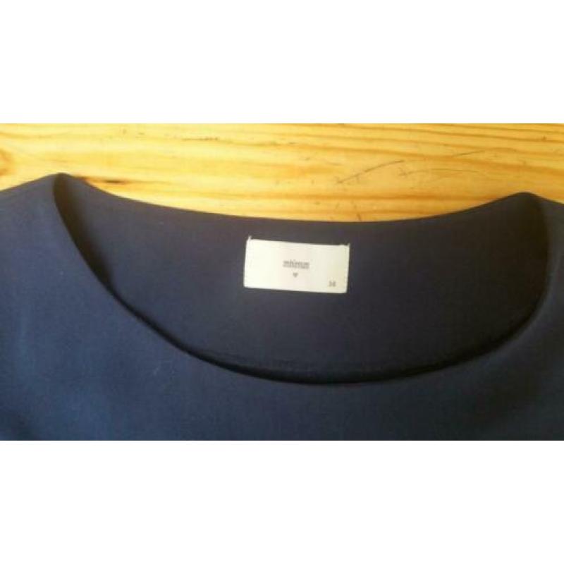 Blauwe Minimum blouse M.