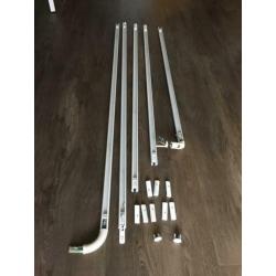 Lumiance rail met spots, wit, kleine fitting