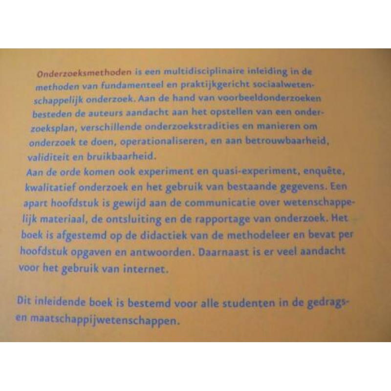 Studieboek voor WO: Onderzoeksmethoden