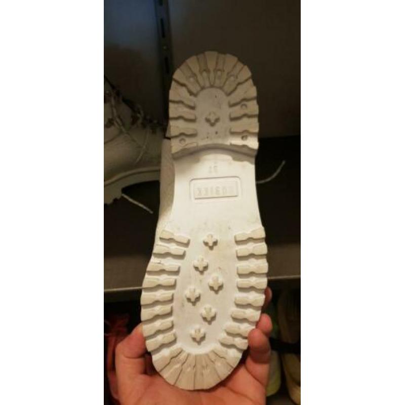 Nubikk fae roma | witte biker boots