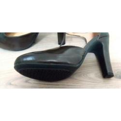 Z.g.a.n. GEOX gladleren Pumps, bruin, maat 37,5