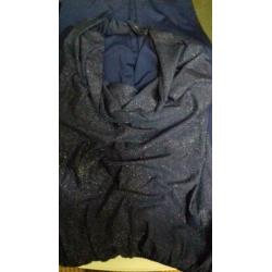 Jumpsuit blauw maat 152/158.