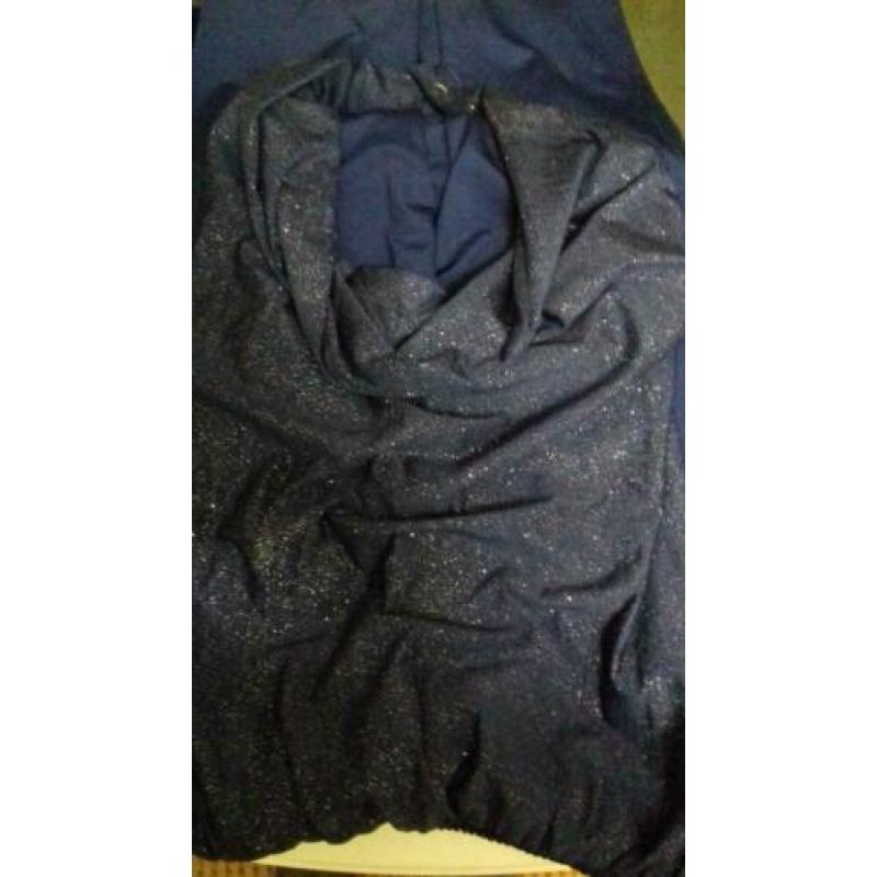 Jumpsuit blauw maat 152/158.