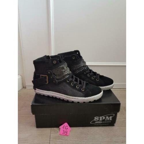 Z.G.A.N zwart echte suede sneakers maat 39