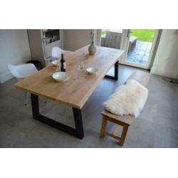 Prachtige Eiken Boomstam tafels Tafelbladen SHOWROOM OPEN