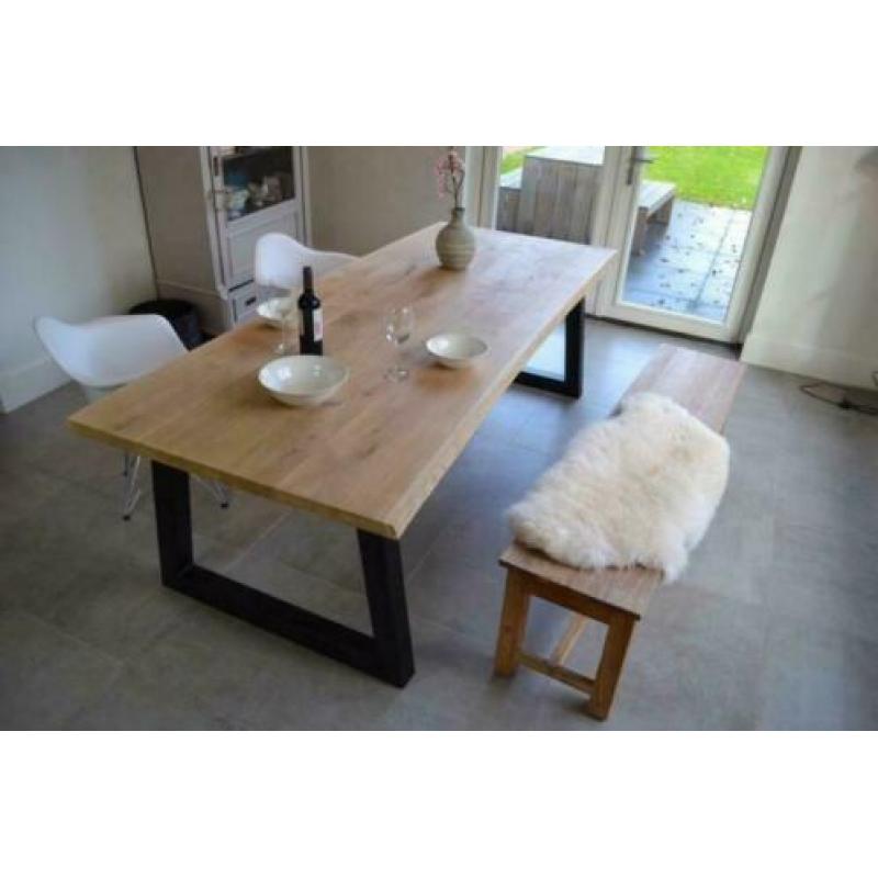 Prachtige Eiken Boomstam tafels Tafelbladen SHOWROOM OPEN