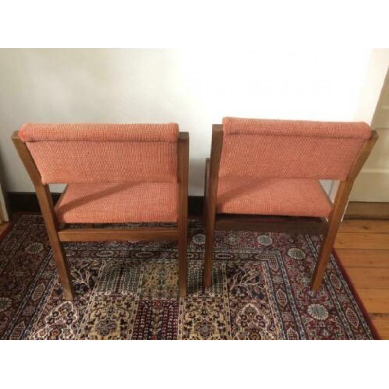 Pastoe Hollands design eetkamerstoel jaren 60 oranje vintage