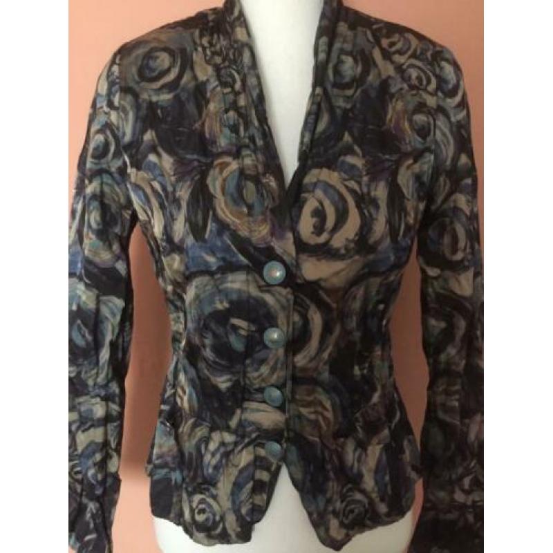 La Ligna bloemenprint jasje maat 36 #Zara #Summum /blauw
