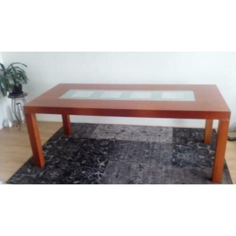 Te koop: Teakhouten eettafel 200 X 90 cm
