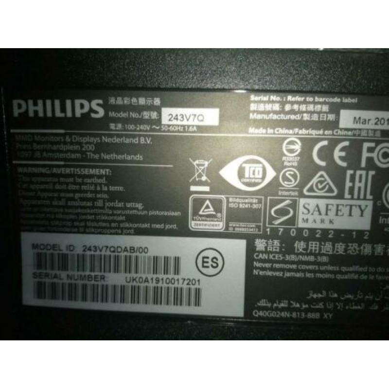 Philips monitor 243V7QDAB