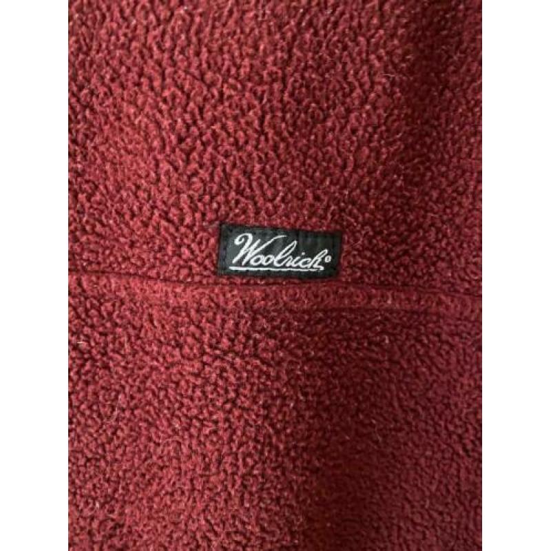 Woolrich Fleece Jacket Trui Bordeaux