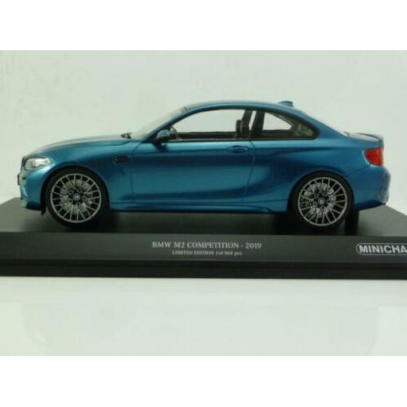 Minichamps BMW M2 Competition 2019 Blauw 1:18 155028002