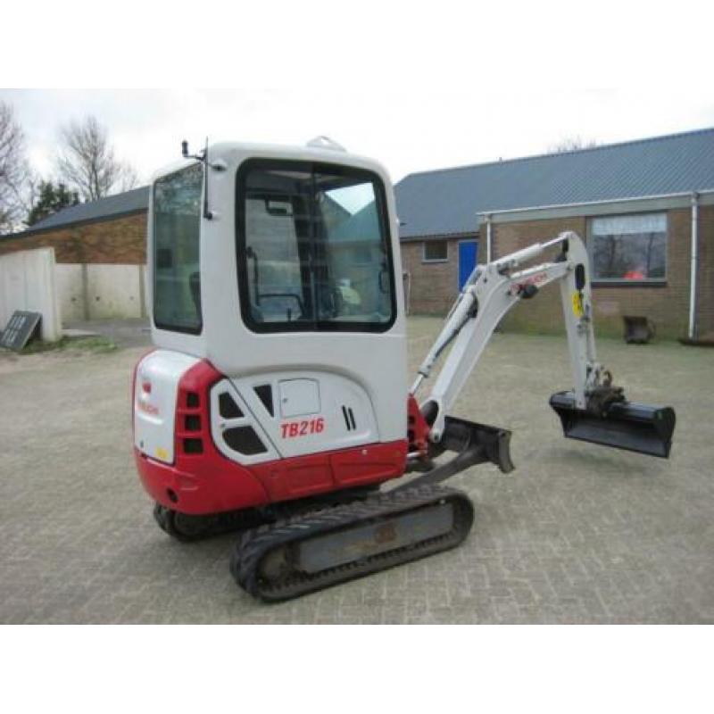 Takeuchi TB216 Minigraafmachine Bouwjaar 2014