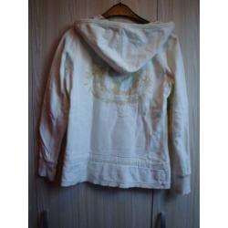 Room witte O BLUE hoody met bloemetjes. Maat S