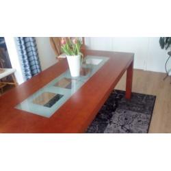 Te koop: Teakhouten eettafel 200 X 90 cm