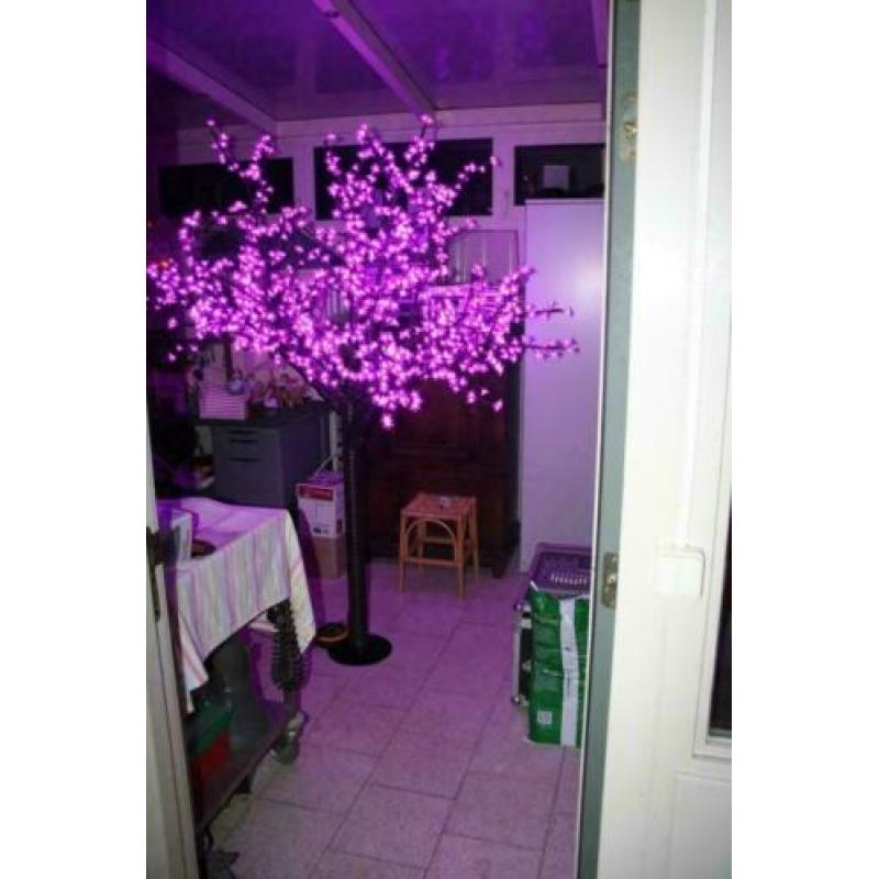 Led verlichting Sier of decoratieboom groen - pink - wit nr7