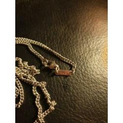 Mooie zilveren Zinzi ketting. Lengte 90 cm!!