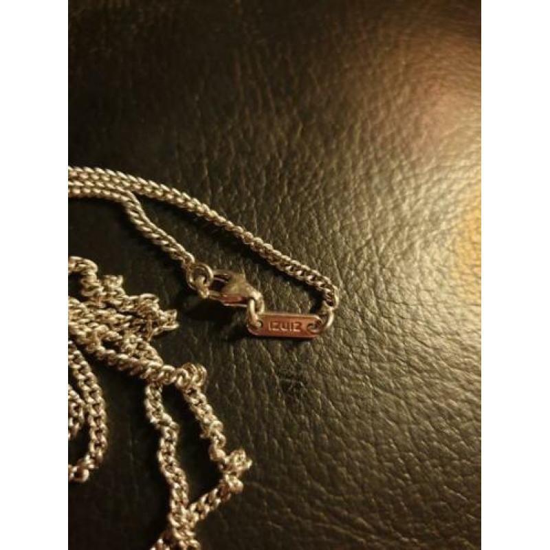 Mooie zilveren Zinzi ketting. Lengte 90 cm!!