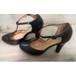 Z.g.a.n. GEOX gladleren Pumps, bruin, maat 37,5