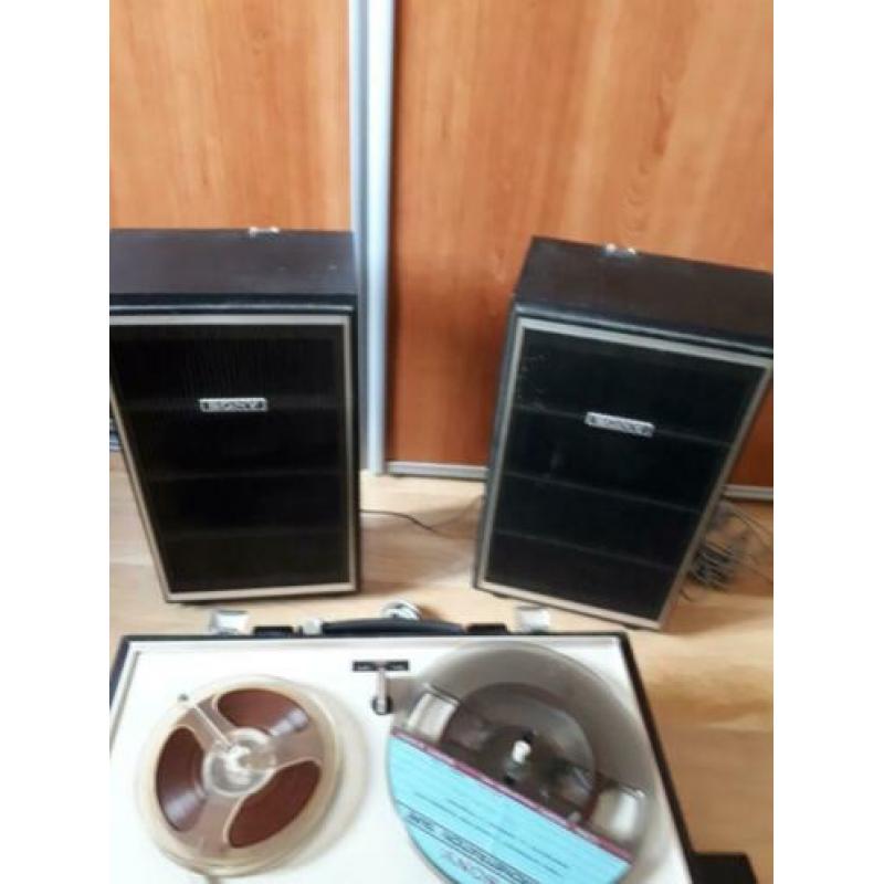 Sony stereo bandrecorder Type Tc-252 incl. 2 boksen