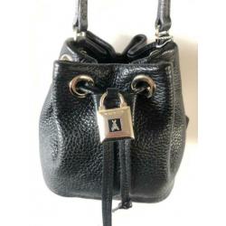 Patrizia Pepe bucket bag leer