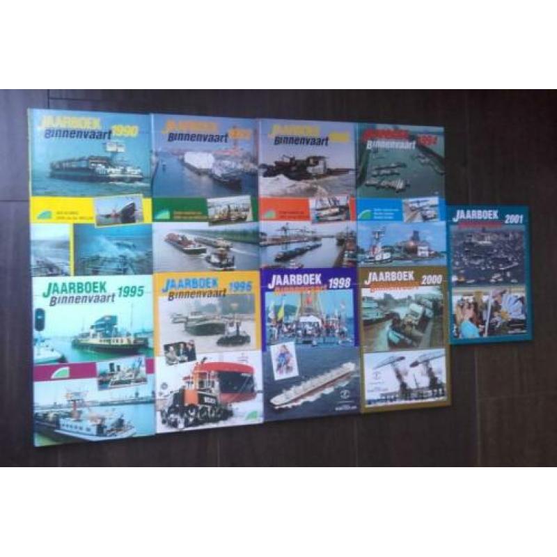 jaarboeken binnenvaart De Alk 1990 - 2001 als nieuw schepen