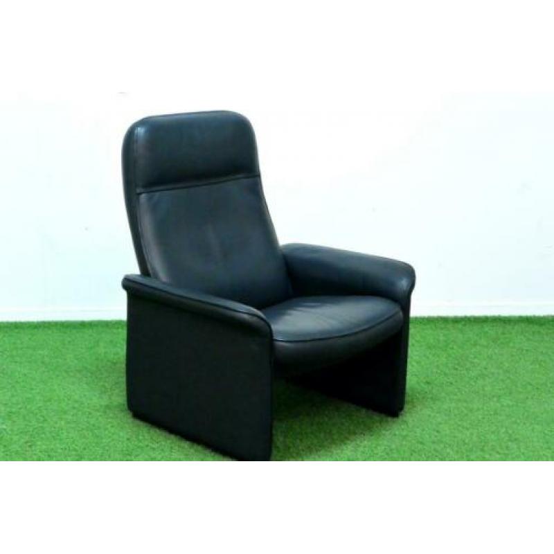 ZGAN donkerblauwe naklederen De Sede DS 50 relaxfauteuil