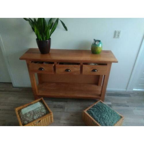 teak side table