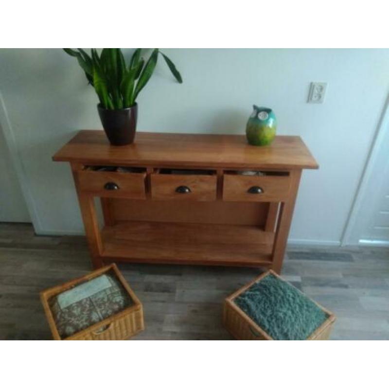 teak side table