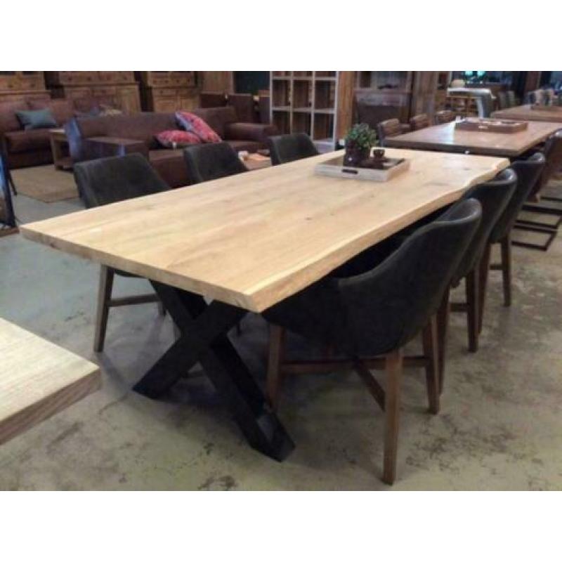 Prachtige Eiken Boomstam tafels Tafelbladen SHOWROOM OPEN