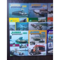 jaarboeken binnenvaart De Alk 1990 - 2001 als nieuw schepen