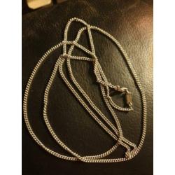 Mooie zilveren Zinzi ketting. Lengte 90 cm!!