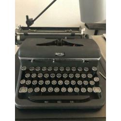 Antiek Royal typemachine - zwart brocant