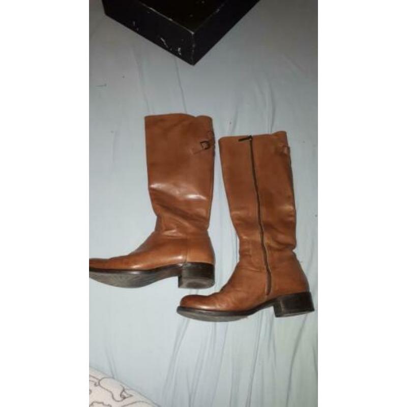 Leren dames laarzen mt 38